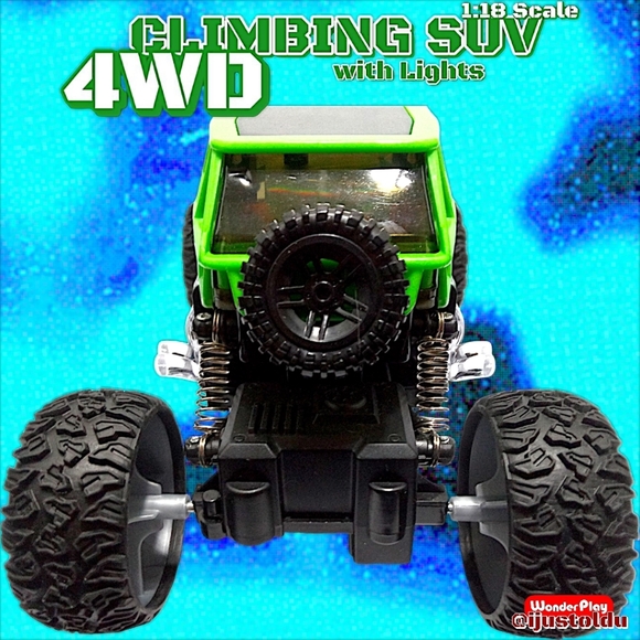 Wonder Play Remote Controlled Climbing SUV with 4WD & 3D Lights | Rechargeable - Picture 5 of 17